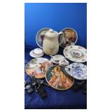 Pitcher, Sugar Bowl,Misc Plates