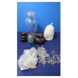 3 Insulators, Ball Mason Jar, Bell Clappers