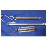 Vintage Metal Slide-Wisel,2 Hanging Scales-