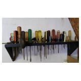 Screw Driver Holder w/Screw Drivers,All Sizes