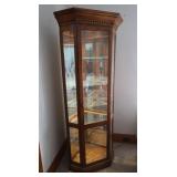 Lighted Curio Cabinet- 24"x72", Wooden Glass 24"