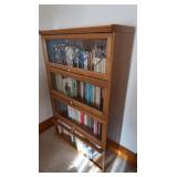 Wooden Bookshelf W/Glass Doors, 4 Shelves,