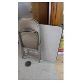 36x36 Card Table W/2 Folding Chairs