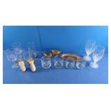 Wine Glasses, Knick Knacks incl 2 Willow Tree