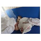 Blanket, Hummingbird Quilt 60inx72in&Rag Doll