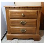 Wooden Nightstand 15Wx23Lx24H