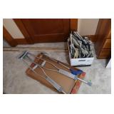 Crutches, 2 62"Flagpoles, Hangers