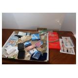 Costume Jewelry- Princess Diana, Stamps &more