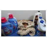 Wooden Clothes Pins, Clothesline, Yard Sticks