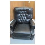 Faux Leather Recliner 36x34x37H