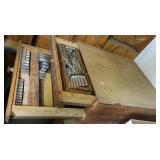 Vintage Wood Box, 3 Drawers