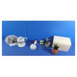 NIB Lenox Glass Pineapple, Teacup/Saucer&more