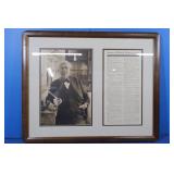Framed Print-Thomas Edison&Edison