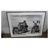 Framed Easy Rider(Hopper/Fonda) Print