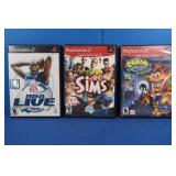 Playstation 2 Gsmes-NBA Live 2001, The Sims,The