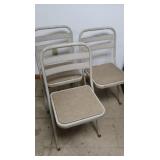 3 Metal Folding Chairs