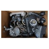 Vintage Rotary Phones&Receivers-Lot