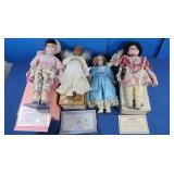 4 Ceramic Dolls incl. Daddy