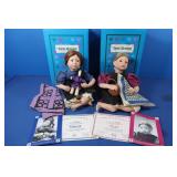 2 Knowles Amish Blessing Dolls w/COA,