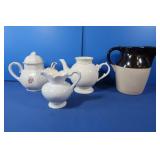 Crock Pitcher,Authorwood Teapot(England),Tea w/