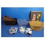Baskets,Shower Curtain Hooks,Mini New Orleans Mask