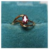 10K Ruby Ring Sz 5.5-1.2gr