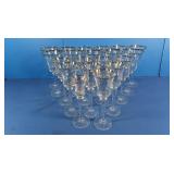 Gold Rim Glass Goblets