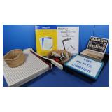 Office Supplies-Paper Cutter,Stapler, Wood Carving