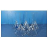 6 Pyrex Funnels
