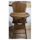 Vintage Wooden High Chair
