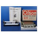 Olson AM-295 Stereo Amplifier Emerson Flow Meters