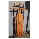 Flexible Flyer Wooden Sled-48"Lx15"W