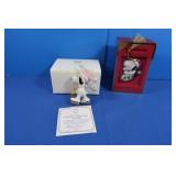 2 Lenox Snoopy Ornaments