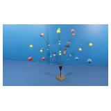 Desk Decor-Metal Base,Wire attaching colored balls