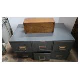 2 Horizontal Filing Cabinets&Wooden Box