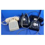 2 Rotary Phones&Push Button Phone