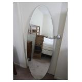 Oval Door Hanging Mirror w/Hanger-20x58"