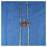 All Sterling-2-7" Bracelets(Amethyst, Amber),Amber