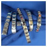 Clip-on Link Bracelets-some w/SS&18K Links