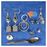 Sterling Earrings&Misc-25gr