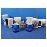 Assorted Cups, Creamer,Mugs