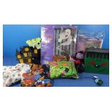Halloween Lot-Door Poster,Lighted Box,Plush Doll&