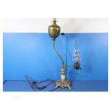 Oil Lamp, Electric Lamp