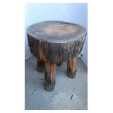 Wooden Stool made w/Logs-18"H