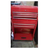 Red Tool Box on Wheels-24"x10"x41"H