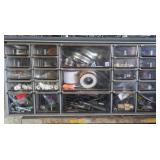 Hardware Lot w/Organizer-Nuts,Bolts,Hose Clamps