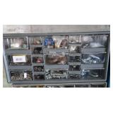 Hardware Lot w/Organizer-Nuts, Bolts(19x9x6")