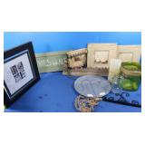 Home Decor Lot incl. Hobby Lobby Shelf