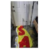 "Sale" Flag w/Poles