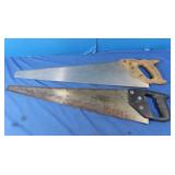 2 Hand Saws-26"